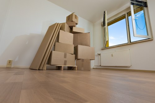 Commercial moving team planning an office relocation in Belgravia