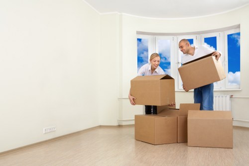 Moving truck service for Belgravia townhouse and apartment relocations