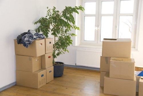 Careful loading of household items for a central London relocation