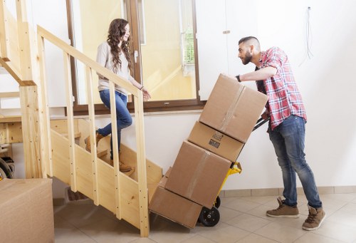 Checklist and packing materials for a Belgravia removal