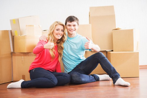 Furniture and equipment handling during an office relocation