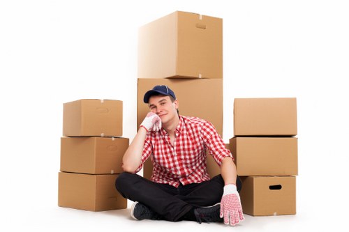 Careful loading of furniture for a Belgravia home removal
